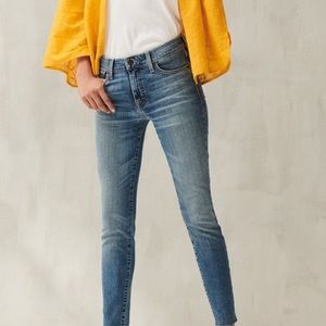 Lucky Brand Ava Super skinny jeans with gold piping